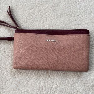 Nine West Table Treasure Wristlet in New Mauve & Crimson